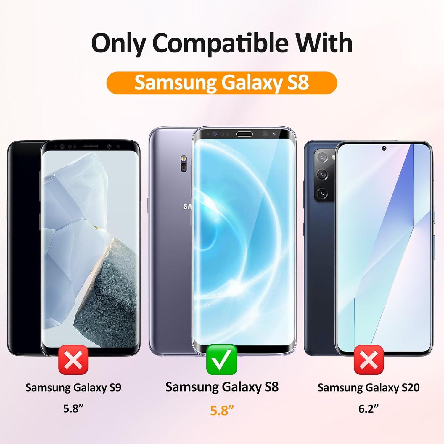Panzer Schutzglas Samsung Galaxy S8 2 Stk. 9H