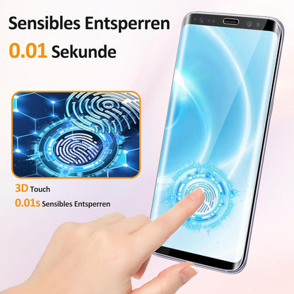 2er Set Panzerglas für Samsung Galaxy S8 - 9H Displayschutzfolie HD Glas