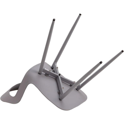Nordischer Esszimmerstuhl 6er Set – Grau & Grau