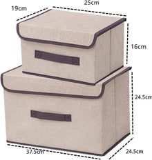 Wintfarm Aufbewahrungsbox Stoff 4er Set 22L 36*23*24cm