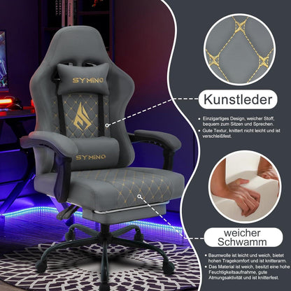 Symino Gaming Stuhl - Ergonomischer Racing Chair mit
