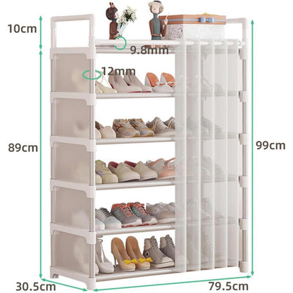 Schuhregal Platzsparend Schuhschrank 6 Levels
