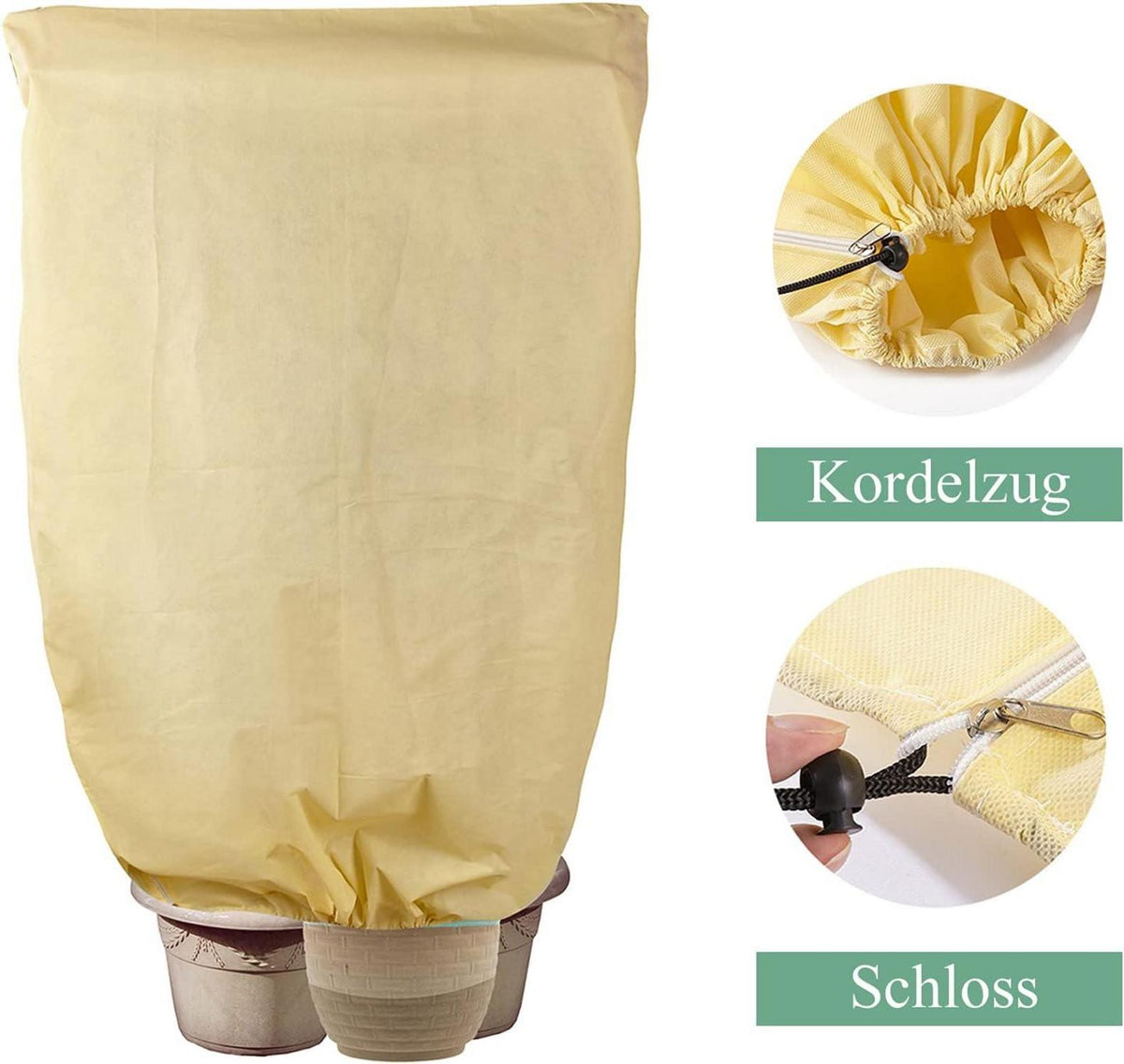 Pflanzenfrostschutz 80g/m² Vlies Winter Frost Schutz Jutesack Palmen