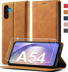 Samsung Galaxy A54 5G Hülle Leder Flip Wallet Schutzhülle