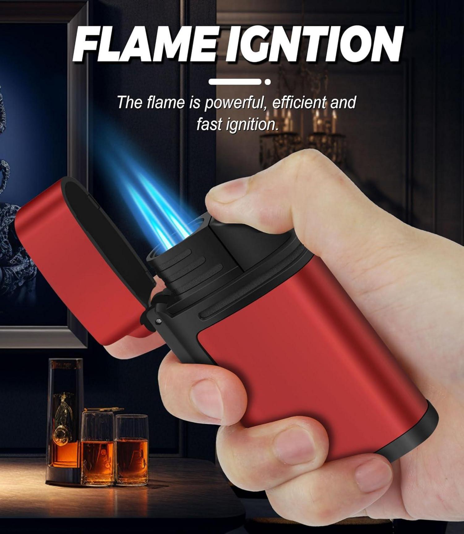 3er Pack Jetflame Feuerzeug Winddicht Butangas