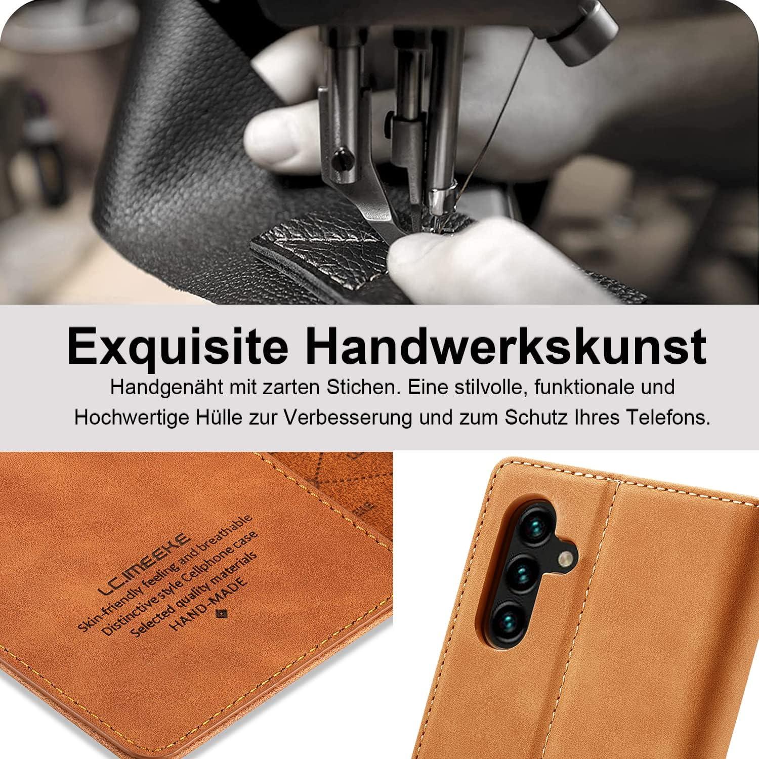 Samsung Galaxy A34 5G Hülle Leder Flip Wallet mit