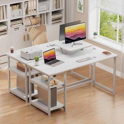 Schreibtisch 140cm Bürotisch PC Schreibtisch mit Regal