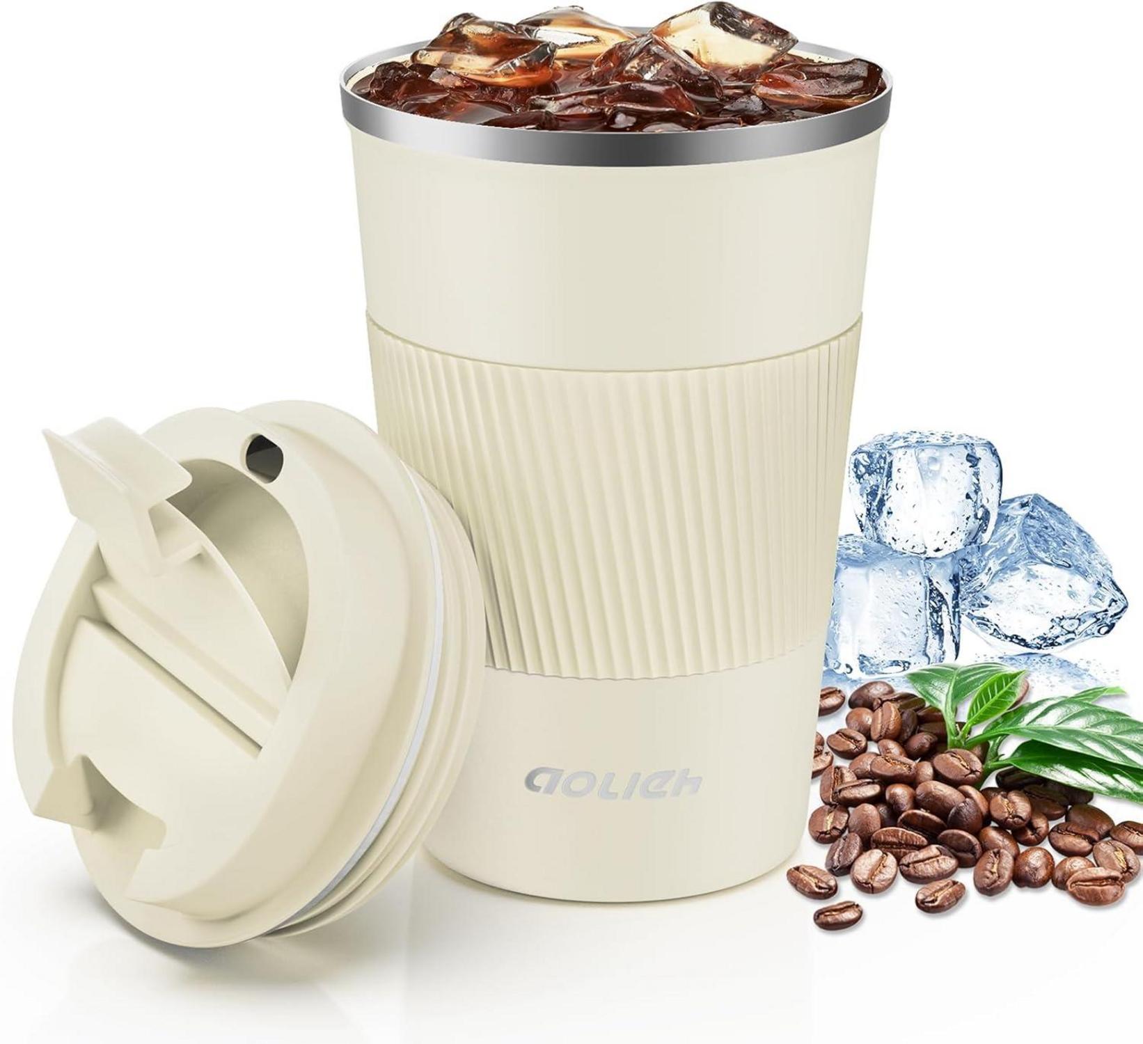 Thermobecher Kaffeebecher Auslaufsicher Isolierbecher Edelstahl Travel