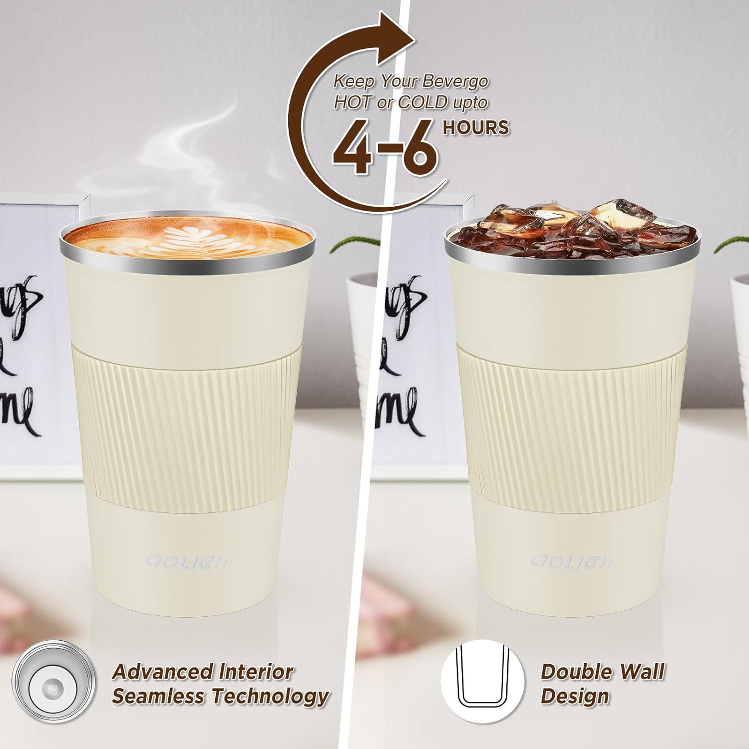 Thermobecher Kaffeebecher Auslaufsicher Isolierbecher Edelstahl Travel