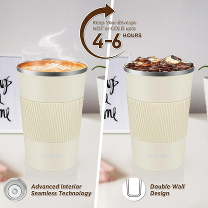Thermobecher Kaffeebecher Auslaufsicher Isolierbecher Edelstahl Travel