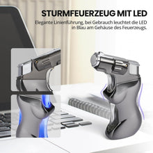 Ultraray Sturmfeuerzeug Jetflamme Gas Nachfüllbar Vintage