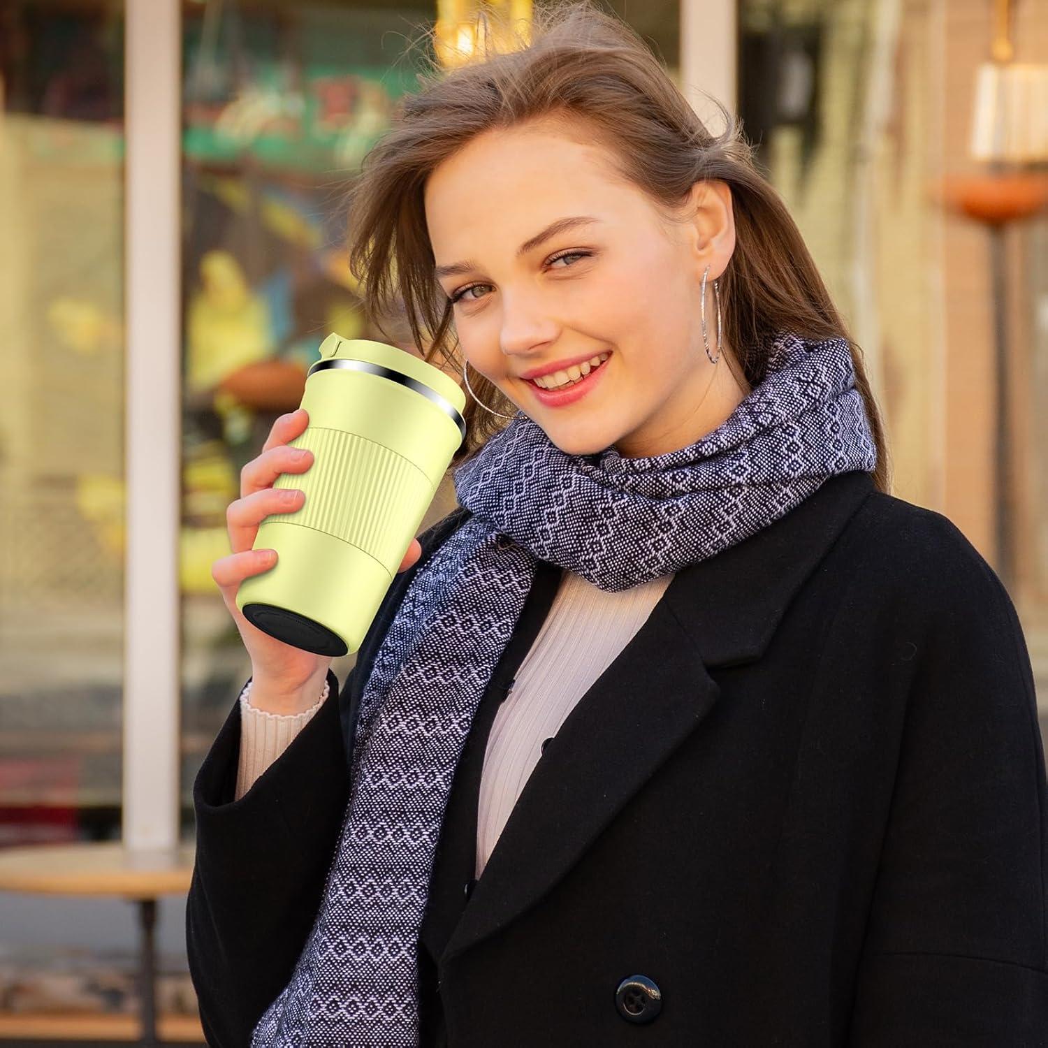 Thermobecher Isolierbecher 380ml Edelstahl Travel Mug Vakuum