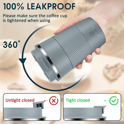 Thermobecher Edelstahl Travel Mug Isolierbecher 380ml Vakuum auslaufsicher