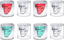 Totenkopf Gläser Set 25ml Schnapsgläser Schädel Lustig Halloween Warme