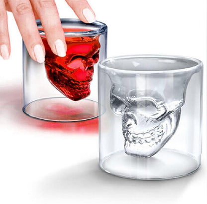 8er Set Totenkopf Gläser 25ml Schnapsgläser Halloween Lustig Skull