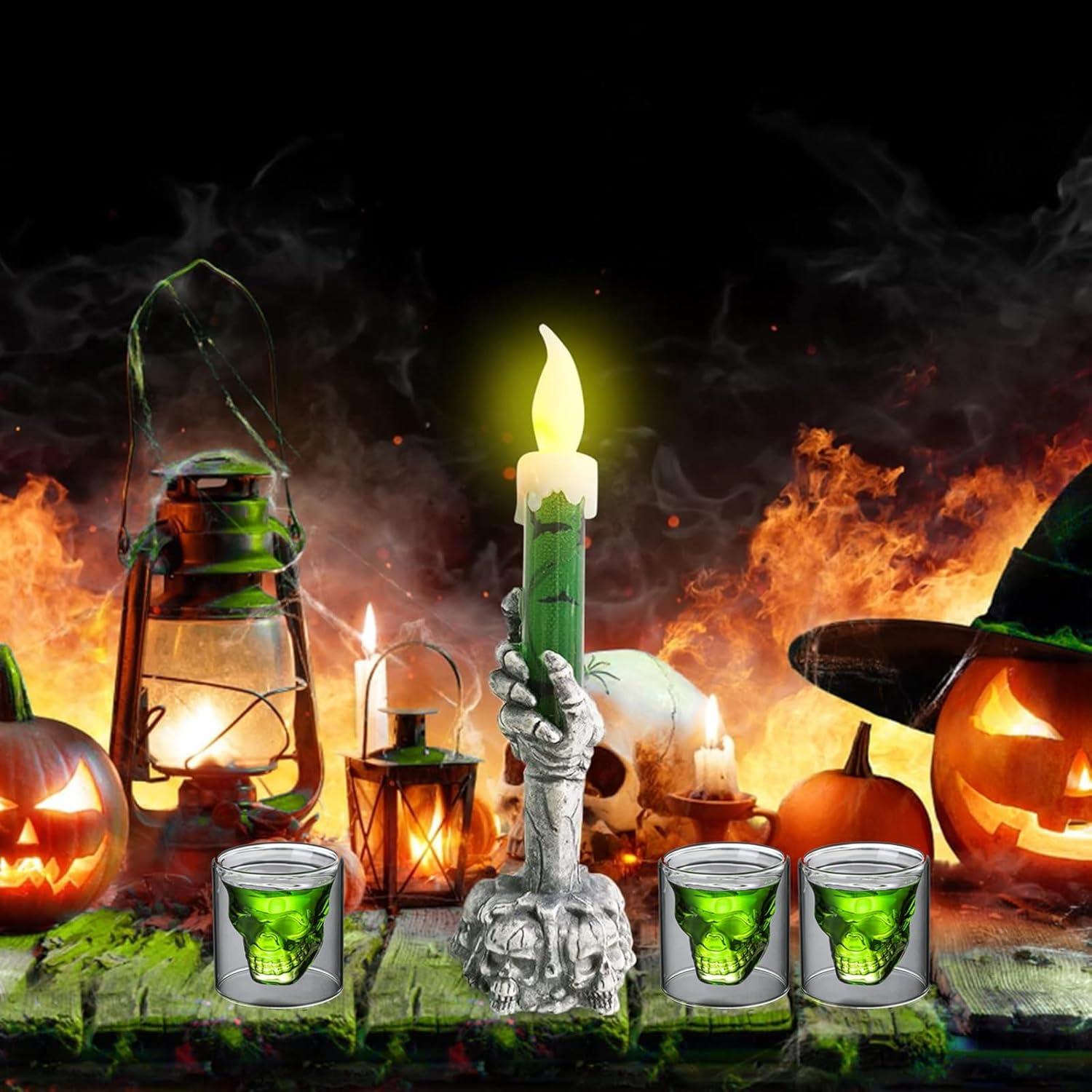 Totenkopf Gläser Set 25ml Halloween Schnapsgläser Lustig Skull