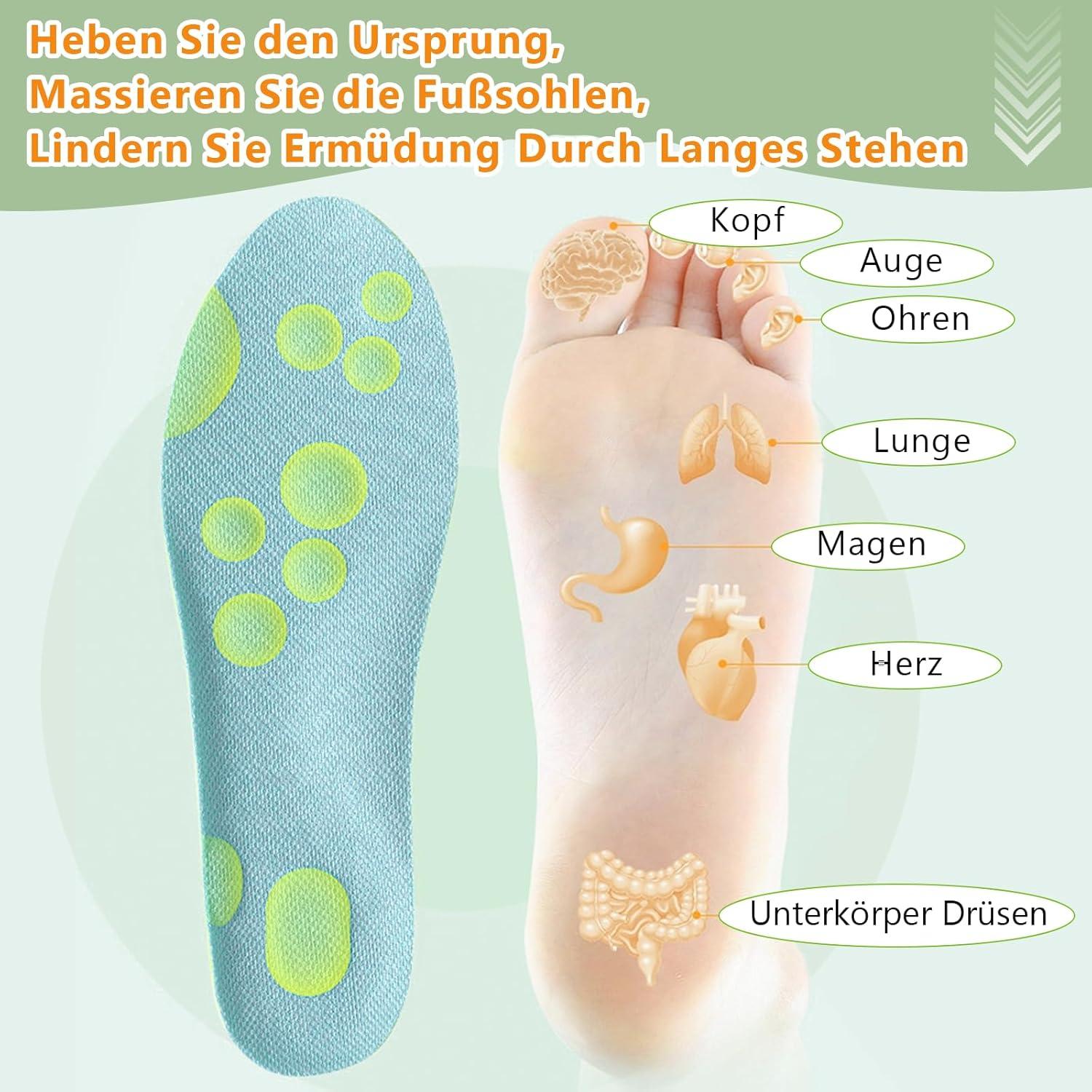 Orthopädische Einlegesohlen Herren Damen Arch Einlagen Fersensporn 3 Paar