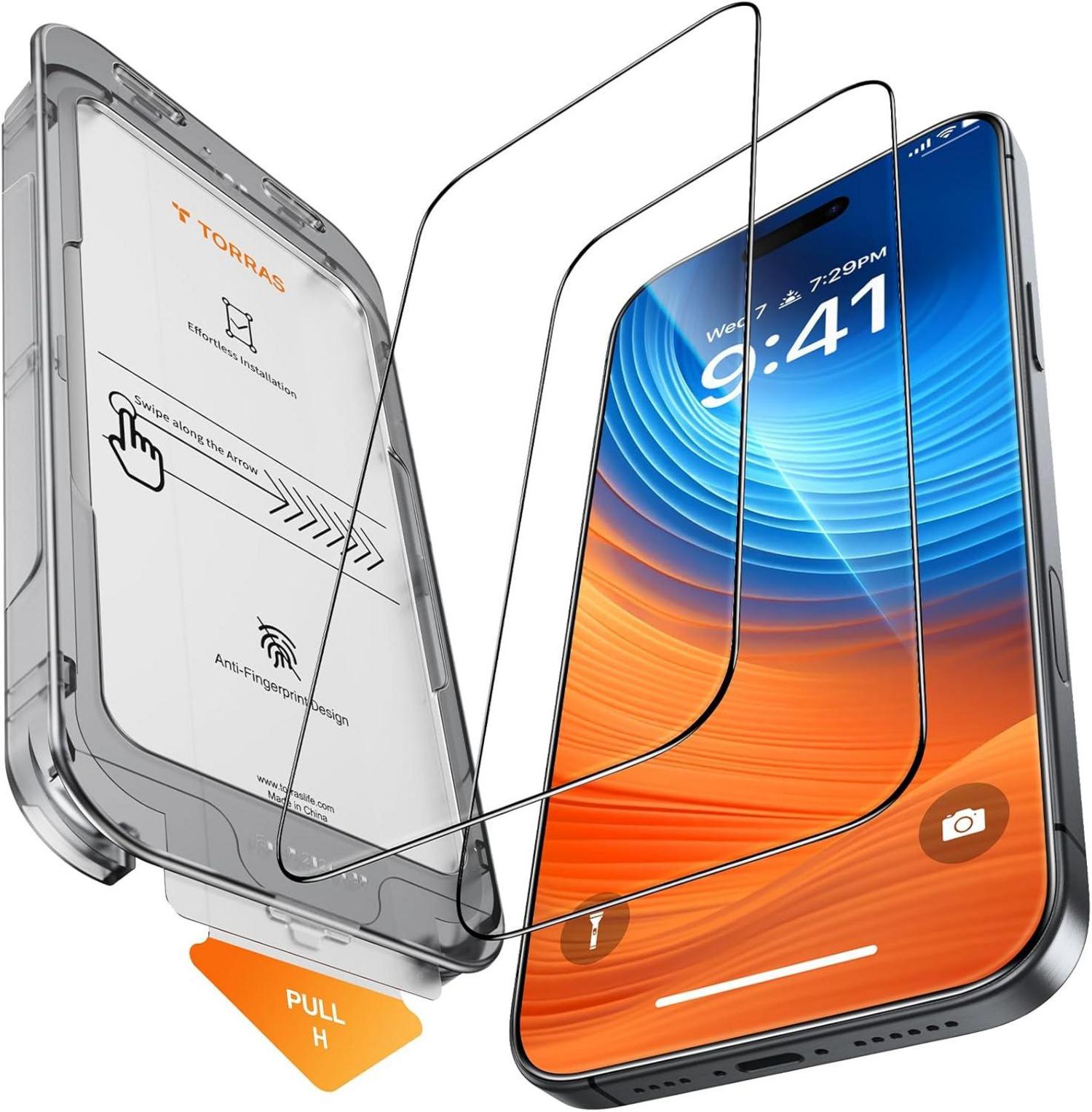 iPhone 16 Plus Panzerglas Schutzfolie 9H Glas Full Screen
