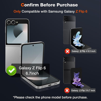 Galaxy Z Flip 6 Schutzfolie - 2+2 Panzerglas Displayschutz