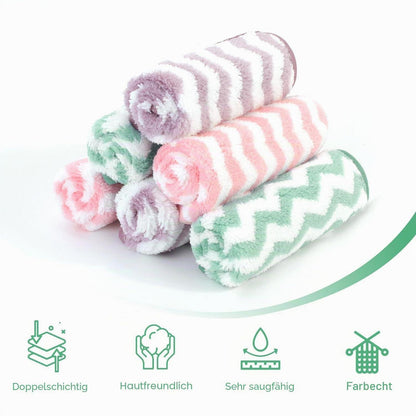 Mikrofaser Waschlappen Gesicht 6er Pack – Sanfte Reinigungstücher