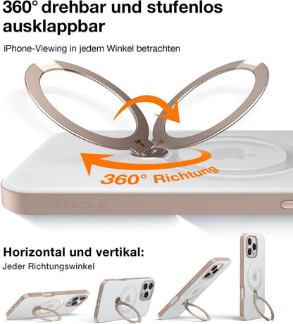 iPhone 16 Pro Max Hülle TORRAS Magnetisches 360° Ostand Spin