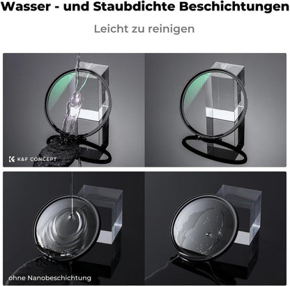 58mm UV Filter Objektivdeckel Reinigungstuch HD Schutzfilter Nano X-Serie