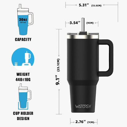 30oz Doppelwandiger Thermobecher Edelstahl Vakuum Trinkbecher mit