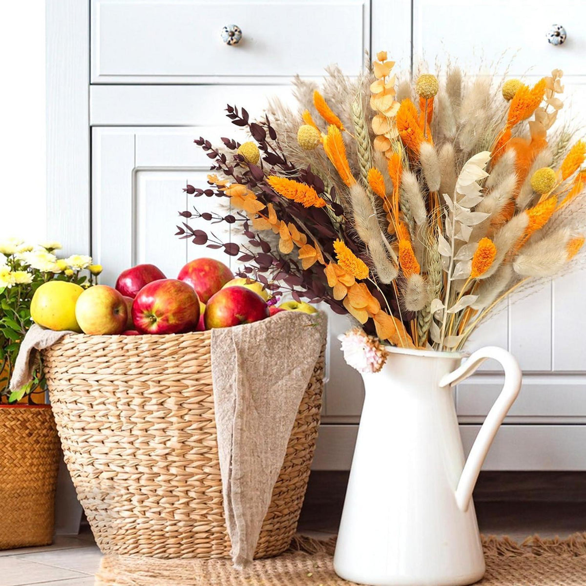 105x Getrocknetes Pampasgras - Herbst Deko & Boho Blumen