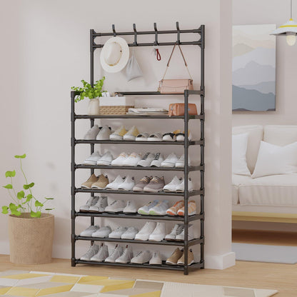 Schuhregal Metall 7-Tier Shoe Organizer 80x26x165cm