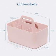 Kunststoffkorb mit Griff in Rosa 24x15x11 cm - Aufbewahrung