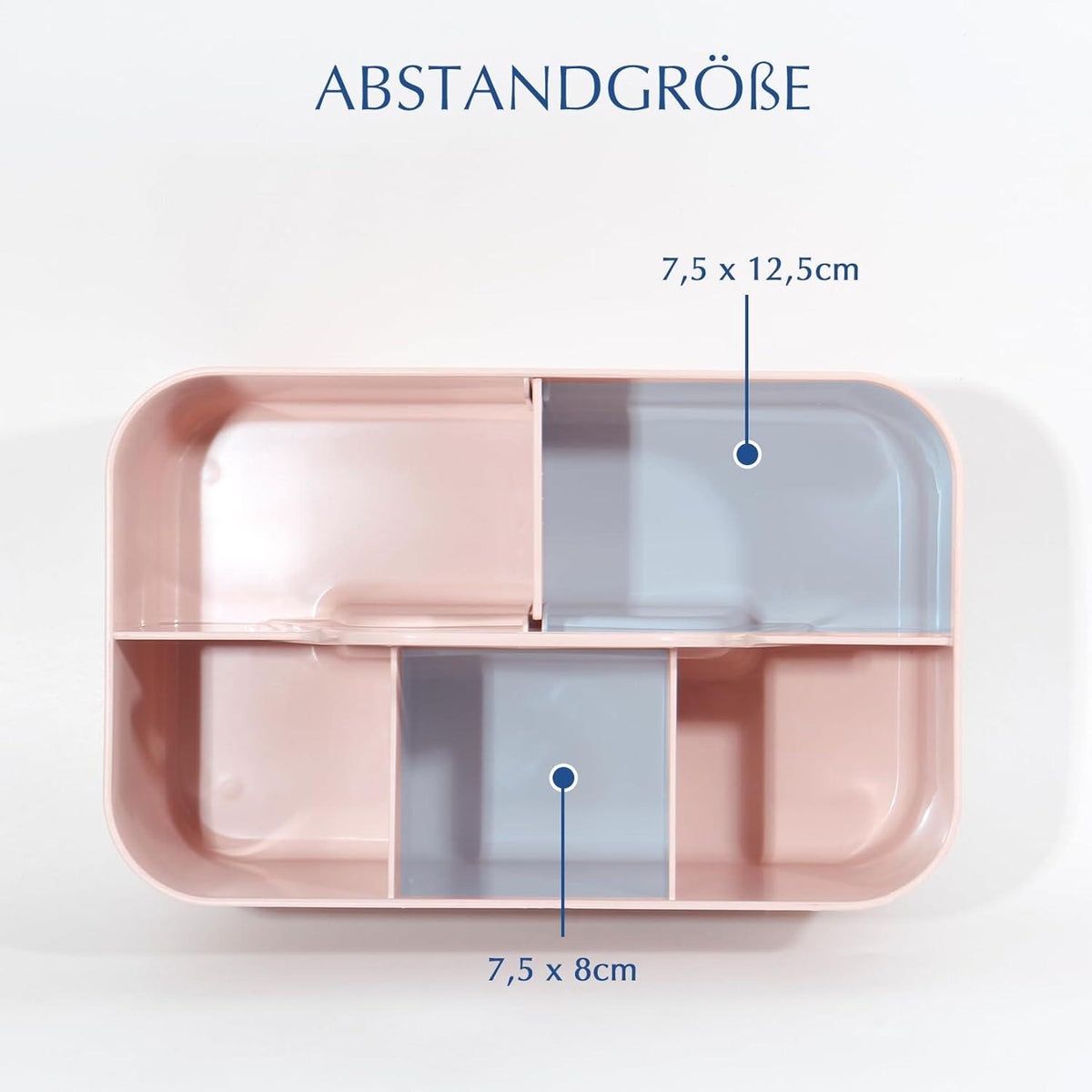 Aufbewahrungskorb Organizer mit Griff, Kunststoff, 24x15x11 cm, Rosa