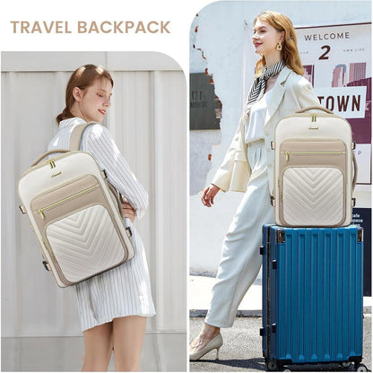 LOVEVOOK 40L Reiserucksack Damen, Handgepäck Rucksack