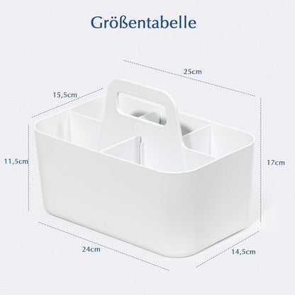 SYLANDO Korb Organizer mit Griff 24x15x11 cm Kunststoffkorb
