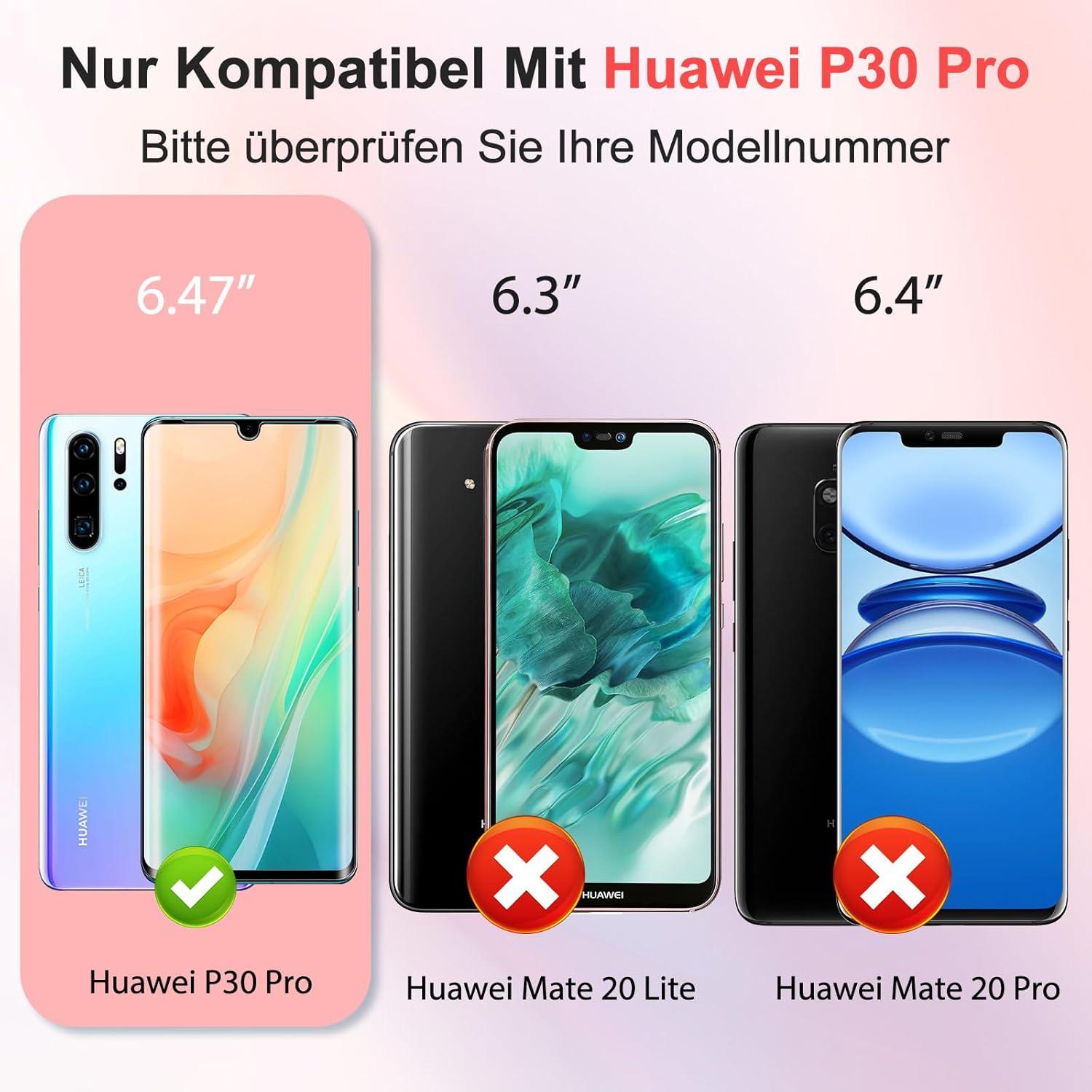 Huawei P30 Pro Panzerglas Schutzfolie 2 Stück 9H Härte
