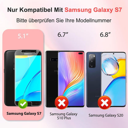 2x Samsung Galaxy S7 Panzerglas Schutzfolie 9H HD