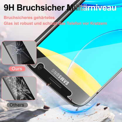 2x Panzerglas Schutzfolie Samsung Galaxy S7 9H HD Fingerabdruck-ID