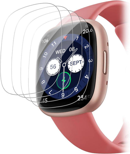 Fitbit Versa 3/4/Sense 2 Schutzfolie Panzerglas HD-Transparenz