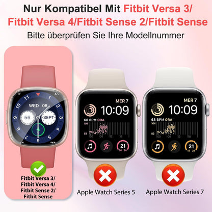 Fitbit Versa 3/Sense Schutzfolie 4er Set - Flexible