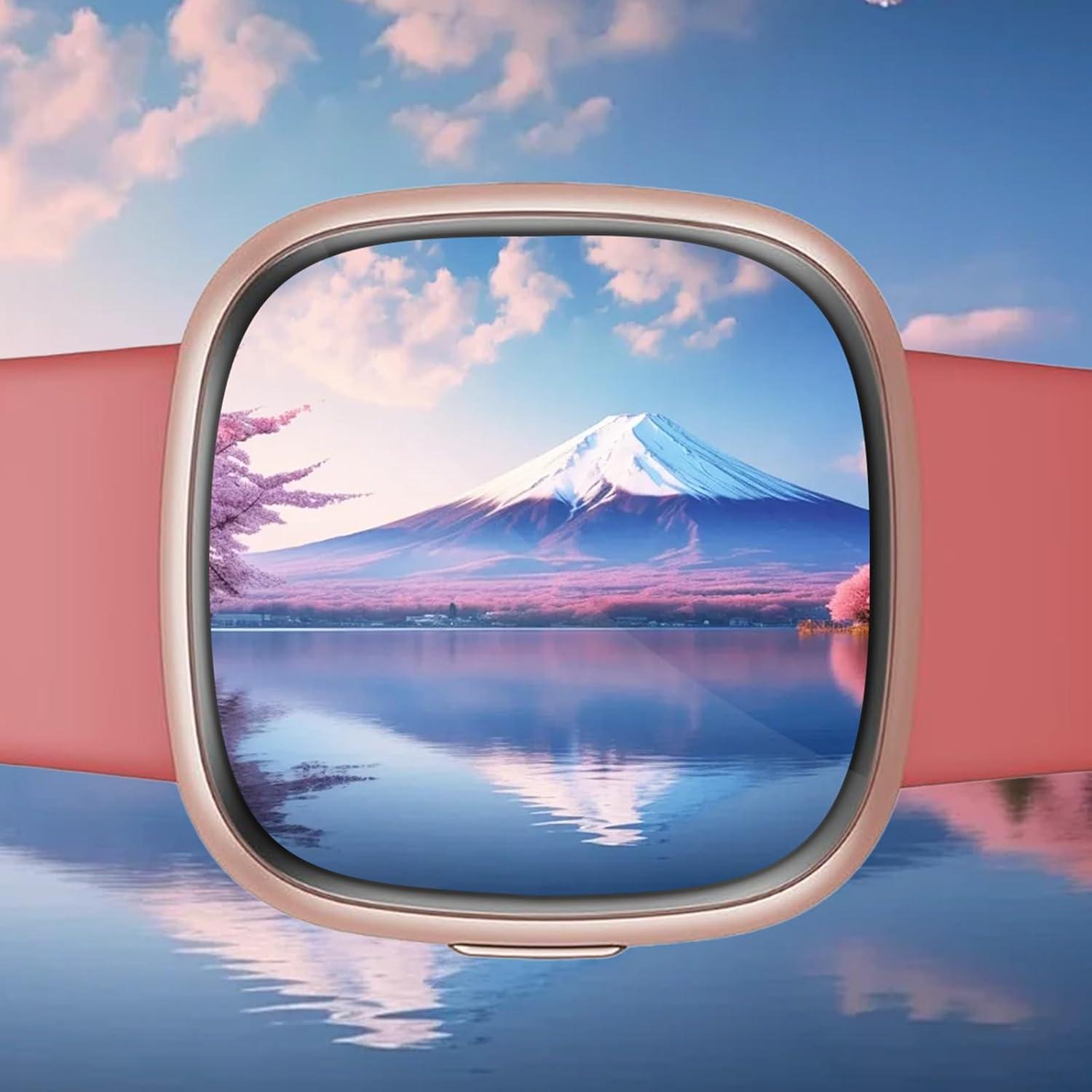 4er Set Fitbit Versa 3/4 Sense 2 Schutzfolie Displayfolie.userdetailsFlexibles