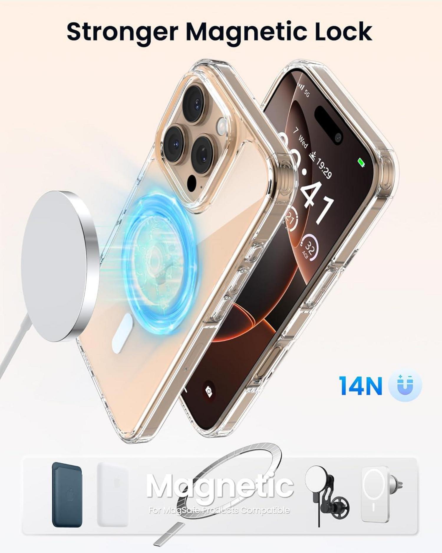 iPhone 16 Pro Hülle MagSafe, Verstärkte