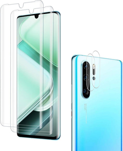 Schutzfolie Panzerglas Huawei P30 Pro, 2+2 Stück 9H Härte Display