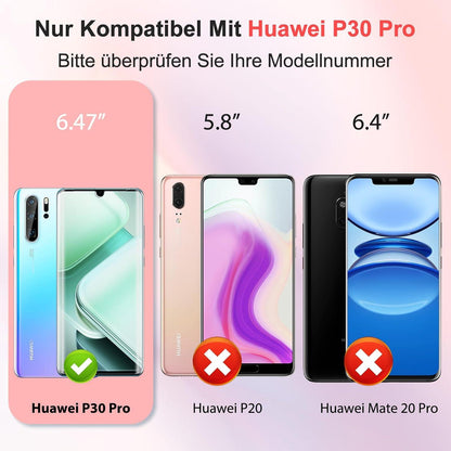 Agedate 2+2 Huawei P30 Pro Panzerglas Schutzfolie 9H Härte