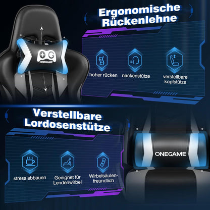 OneGame Gaming Stuhl Bürostuhl PU-Leder