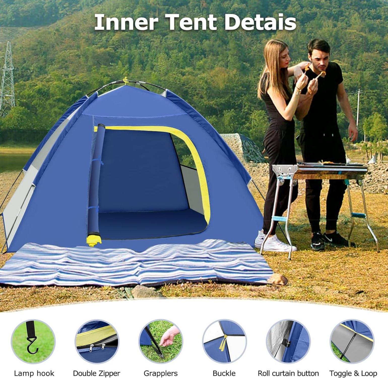 UCANFIX Campingzelt 2 Personen Wasserdicht Winddicht