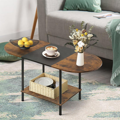 Moderne Nandae Couchtisch mit viel Stauraum | Holz & Metall | Einfache Montage