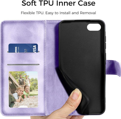 Handyhülle iPhone SE 2022/2020 7 8 Leder Flip Magnet Ständer Schutzhülle