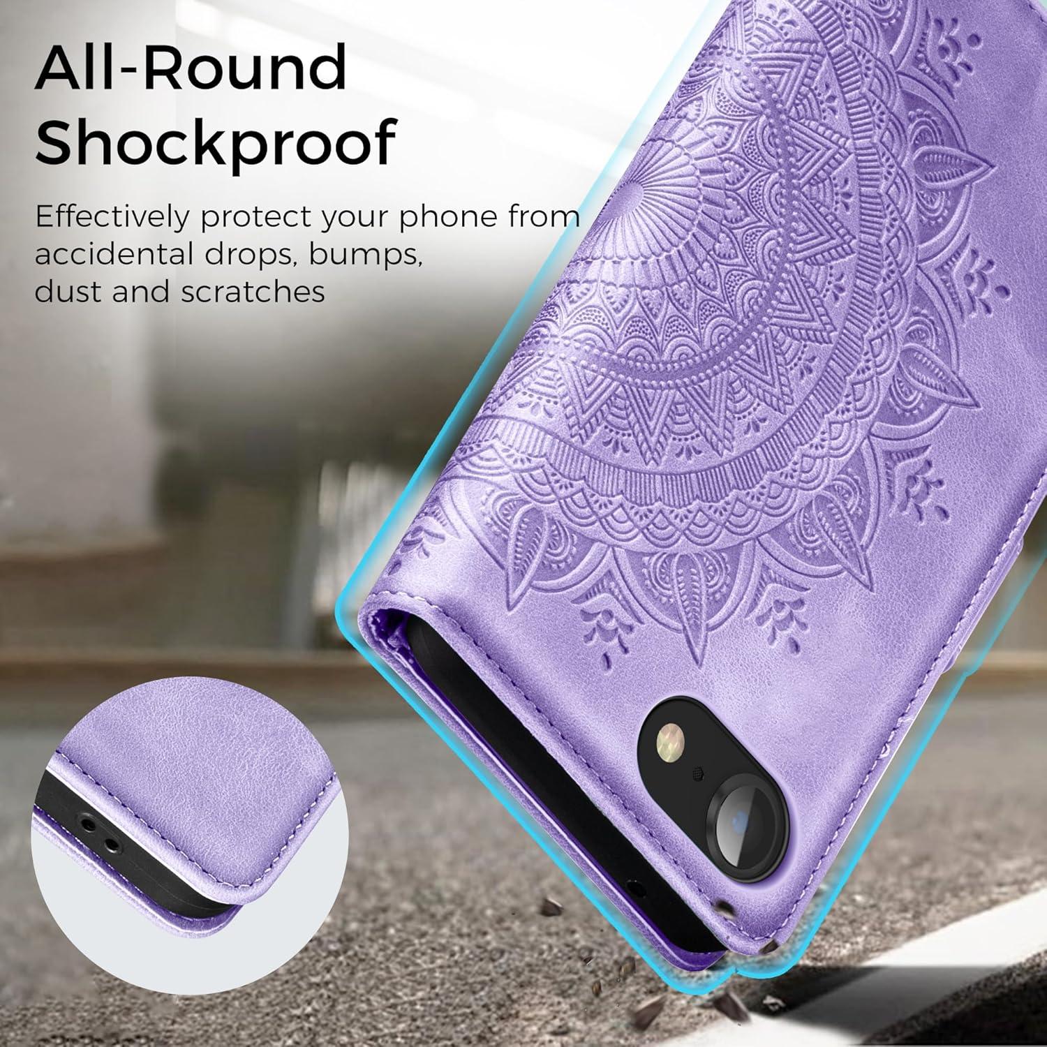 Handyhülle iPhone SE 2022/2020 7/8 Ledertasche Flip Wallet Schutzhülle