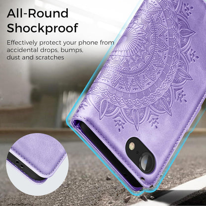 Handyhülle iPhone SE 2022/2020 7/8 Ledertasche Flip Wallet Schutzhülle