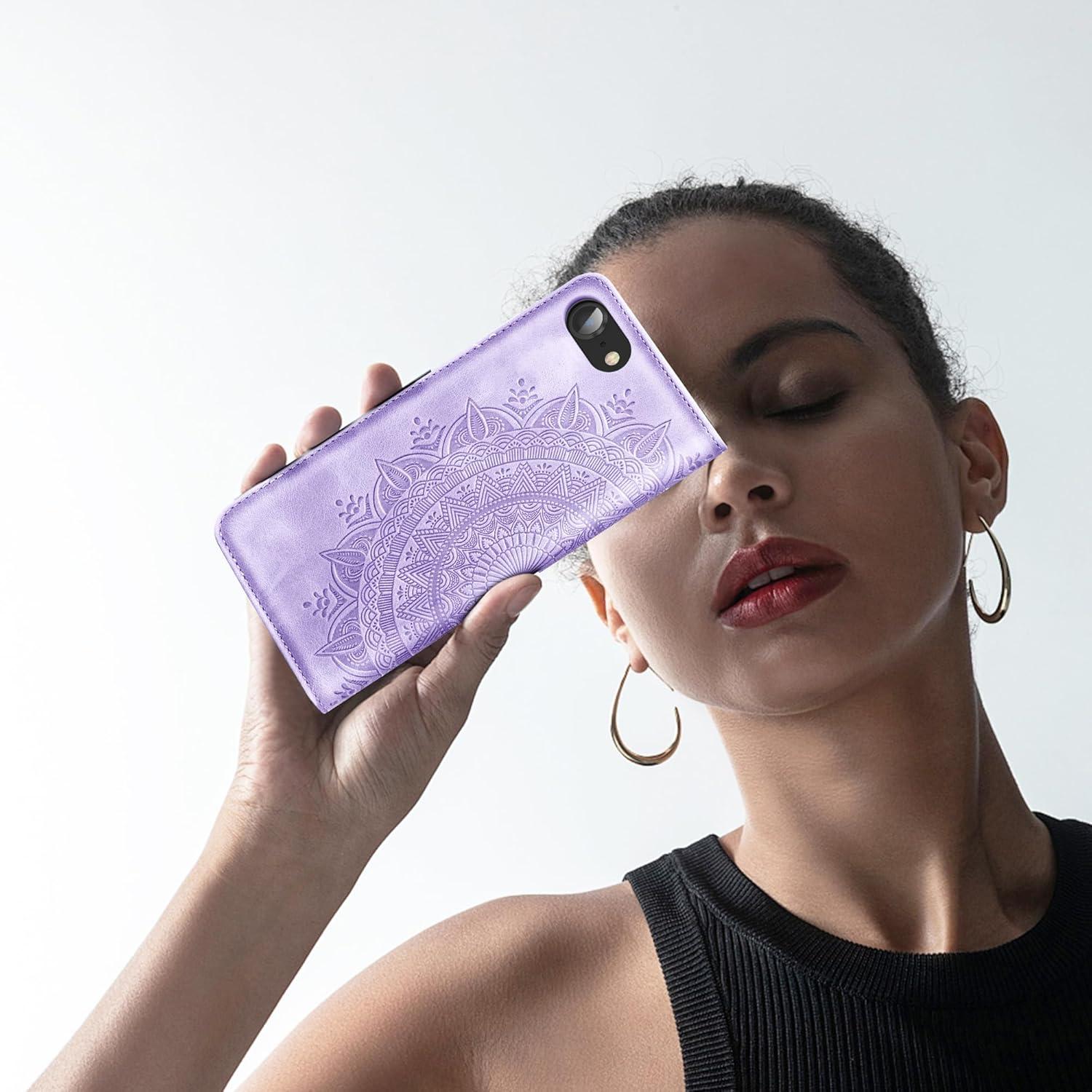 Handyhülle iPhone SE 2022/2020 7 8 Leder Flip Magnet Ständer Schutzhülle