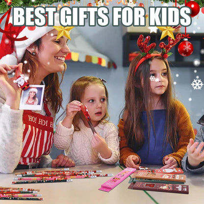 30 Stück Bleistift Weihnachten mit Radiergummi 5 Arten Weihnachtsmotiv